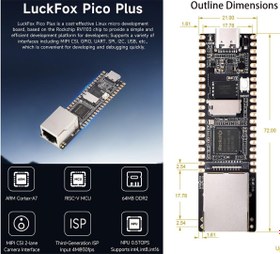 تصویر پیکو پلاس لاک فاکس LuckFox Pico Plus RV1103 Linux Micro 