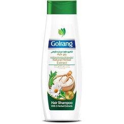 تصویر شامپو مو گیاهی گلرنگ مدل Five plants مقدار 400 گرم Golrang Five plants Herbal Hair Shampoo 400 gr