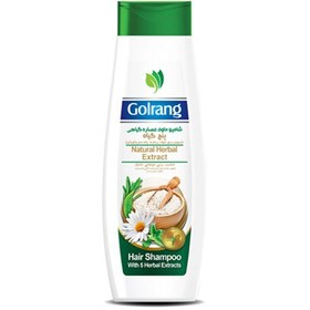 تصویر شامپو مو گیاهی گلرنگ مدل Five plants مقدار 400 گرم Golrang Five plants Herbal Hair Shampoo 400 gr