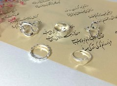 تصویر پک انگشتر 5 عددی نقره ای _ 4 