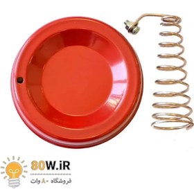 تصویر پایه هویه فلزی گرد قرمز 