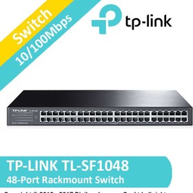 تصویر سوييچ 48 پورت مگابيتی و رکمونت تی پی-لينک مدل TP-Link TL-SF1048 