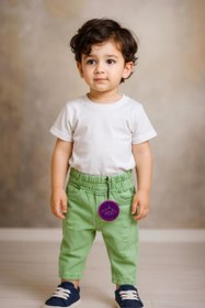 تصویر شلوارکتان سبز19004 