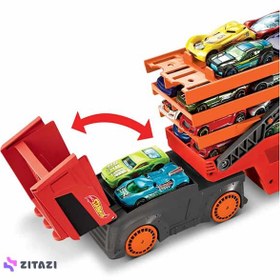 تصویر پارکینگ طبقاتی طرح کامیون مدل Hot Wheels Mega Truck Orange - زمان ارسال 15 تا 20 روز کاری 