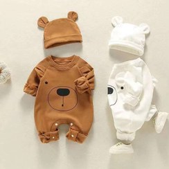 تصویر ست سرهمی تدی و کلاه سایز ۵۹ و ۶۶ و ۷۳ و ۹۰ 