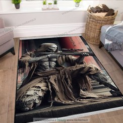 تصویر فرش چاپی برای اتاق گیمینگ طرح گوست در سیزن جدید کالاف دیوتی موبایل FM-1510 