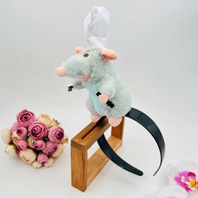 تصویر تل مو دخترانه مدل موش سرآشپز فانتزی 