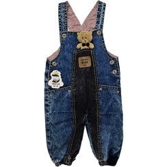 تصویر بیلرسوت جین عروسکی تدی بچگانه - فروشگاه لباس بچگانه لیلو کید 