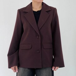 تصویر کت کرپ زنانه کد 1248 - قهوه ای / 1 