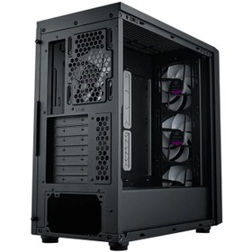 تصویر کیس کامپیوتر کولرمستر مدل MasterBox 600 Mid Tower مشکی Cooler Master MasterBox 600 Mid Tower Black Computer Case