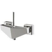 تصویر شیر توالت شودر مدل تیفانی رنگ کروم براق 