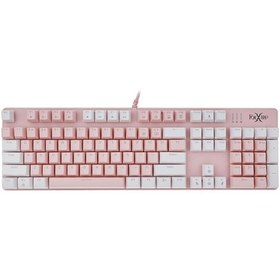 تصویر کیبورد باسیم گیمینگ فاکس ایکس ری مدل FXR-HKM-68 PINKLOVE FXR-HKM-68 keyboard