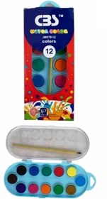تصویر آبرنگ 12 رنگ سی بی اس WATER COLOR CBS JM678-12 COLORS