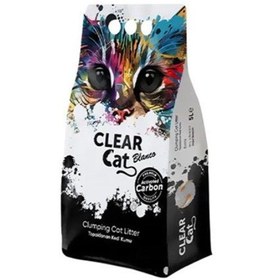 تصویر خاک گربه خارجی کلیر کت کربن ۵ لیتری | Clear Cat Carbon Clear Cat Carbon