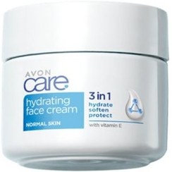 تصویر کرم صورت چندمنظوره آبرسان و مرطوب کننده پوست نرمال تا خشک آون اورجینال Avon Care Hydrating Face Cream