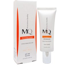 تصویر ضد افتاب پوست نرمال تا خشک SPF50 ام کیو بژ روشن 
