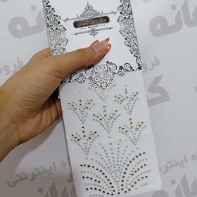 تصویر ساق دست نگین دار سفید 