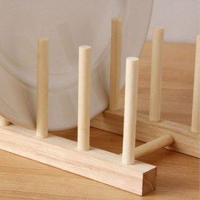 تصویر نگهدارنده بشقاب ایکیا مدل IKEA OSTBIT Plate holder, bamboo