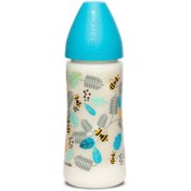 تصویر شیشه سرلاک خوری 4+ ماه زنبور 360 میل سواوینکس suavinex 3800056 :bottle code