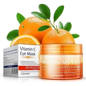 تصویر ماسک زیر چشم پرتقالی ویتامین C برند بیوآکوا 70 عدد 