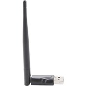 تصویر دانگل وای فای ریسیور مدل انتن دار WIFI DONGLE SATELLITE RECEIVER