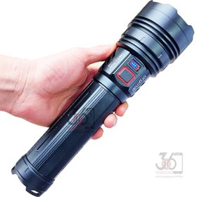 تصویر چراغ قوه پلیسی اسمال سان مدل T256 با نوردهی خیلی بالا SMALL SUN T256 model flashlight