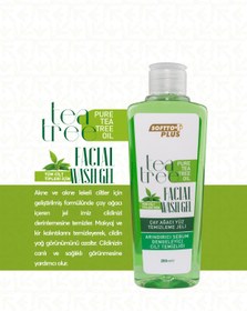 تصویر پاک کننده صورت خارجی اورجینال Softto Plus 26 Tea Tree Facial Cleansing Gel 200 Ml 