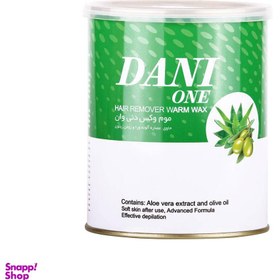 تصویر موم موبر دنی وان (Dani one) مدل Aloe vera و زیتون وزن 700 گرم 