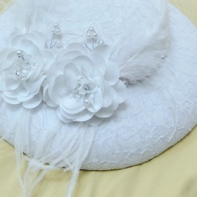 تصویر کلاه عروس مدل کریستال 