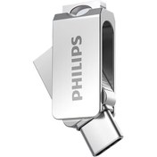 تصویر فلش مموری فیلیپس TYPE C مدل 2in1 ظرفیت 32 گیگابایت PHILIPS Type C 2 in 1 32GB