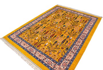 تصویر قالی دستباف ۱۸۳×۲۴۳ نقشه بختیاری کد KE04178 