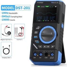 تصویر مولتی‌متر دستی ۳ در ۱ فینرسی مدل FNIRSI DST-201 