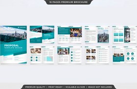 تصویر بروشور مدرن شرکتی – Corporate brochure design 