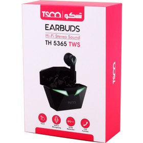 تصویر هدفون بی سیم تسکو مدل TH 5365 TWS مشکی ایرفون بی سیم تسکو مدل TH 5365 TWS