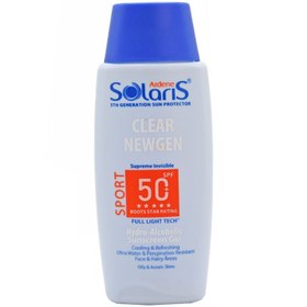 تصویر لوسیون آبی ضد آفتاب فاقد چربی اس پی اف 50 انواع پوست ادرن سولاریس ARDENE SOLARIS COLOR NEWGEN WATER GEL SUNSCREEN LOTION SPF5