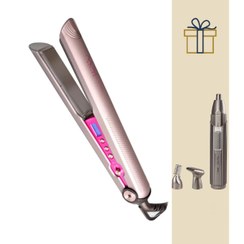 تصویر اتو مو مک استایلر مدل MAC-3076 به همراه موزن گوش و بینی MC-8807 MAC Styler MAC-3076 Hair Straightener