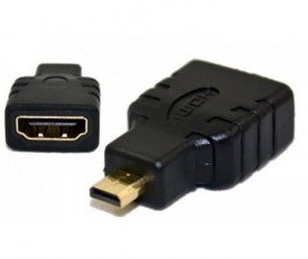 تصویر مبدل Micro HDMI به HDMI مخصوص برد رزبری پای 4 