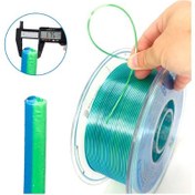 تصویر فیلامنت پرینتر سه بعدی دو رنگ ابریشمی یوسو - Green Blue YOUSU Dual-color Silk PLA 3D printer filament