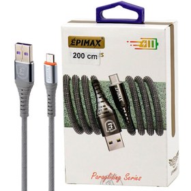 تصویر کابل میکرو یو اس بی فست شارژ Epimax EC-13 5A 2m Epimax EC-13 5A 200cm MicroUSB Cable