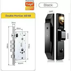 تصویر دستگیره هوشمند دارای تشخیص چهره تویا tuya مدل F15 برند smartlock tuya smartlock f7 face smartlife tuya homelock