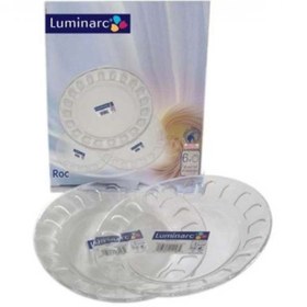 تصویر بشقاب پیش دستی سفید عینکی لومینارک Luminarc ( 6 تایی ) 