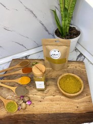 تصویر ادویه پلویی - شیشه ای درب چوبی 