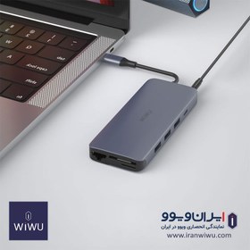 تصویر هاب تایپ سی 12 پورت ویوو مدل WiWU Alpha 12 in 1 Usb Type C Hub wiwu Alpha 12 in 1 Usb Type C