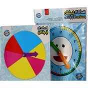 تصویر صفحه چرخان و ساعت آموزشی شگفت انگیز 