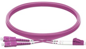 تصویر پچکورد فیبر نوری مدل SC/LC,OM4,DX 