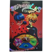 تصویر برچسب طرح دختر کفشدوزکی کد K04 