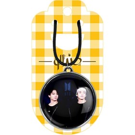 تصویر گردنبند خندالو طرح تهیونگ و جونگ کوک BTS سایز ۵ سانتیمتر 