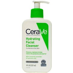 تصویر ژل شستشوی صورت سراوی پوست نرمال و خشک 237 میل Cerave Hydrating 