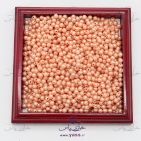 تصویر مروارید پلاستیکی سایز 6 گلبهی (50 گرمی) 