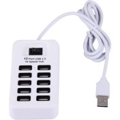 تصویر هاب 10 پورت USB 2.0 مدل P-1603 